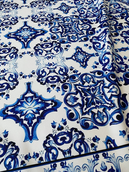Majolica Pattern Outdoor Fabric