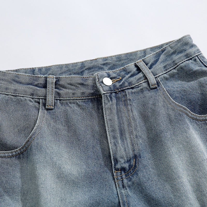 Men’s Denim Shorts - Multi-Pocket Ripped