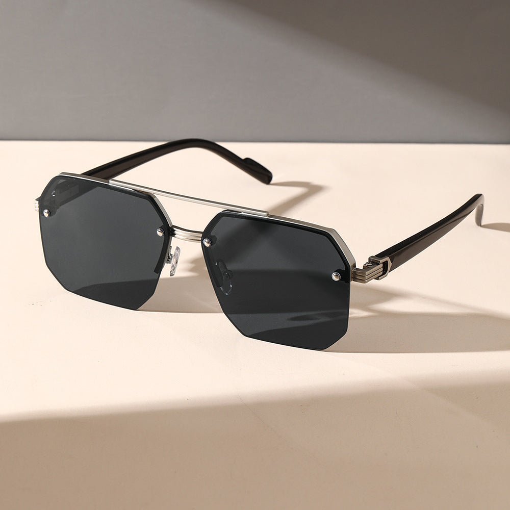 Men’s Fashion Sunglasses - Versatile Silver Gold
