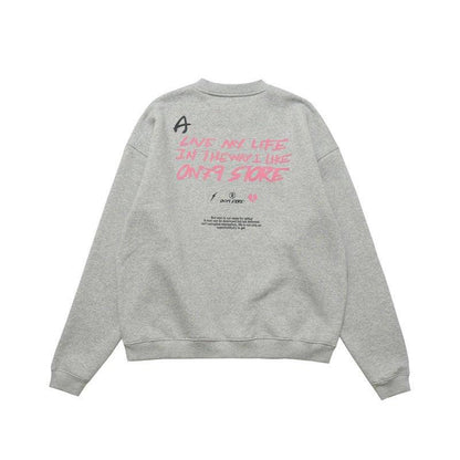 Men's Loose Fit High Street Letter Sweater – Trendy Pullover