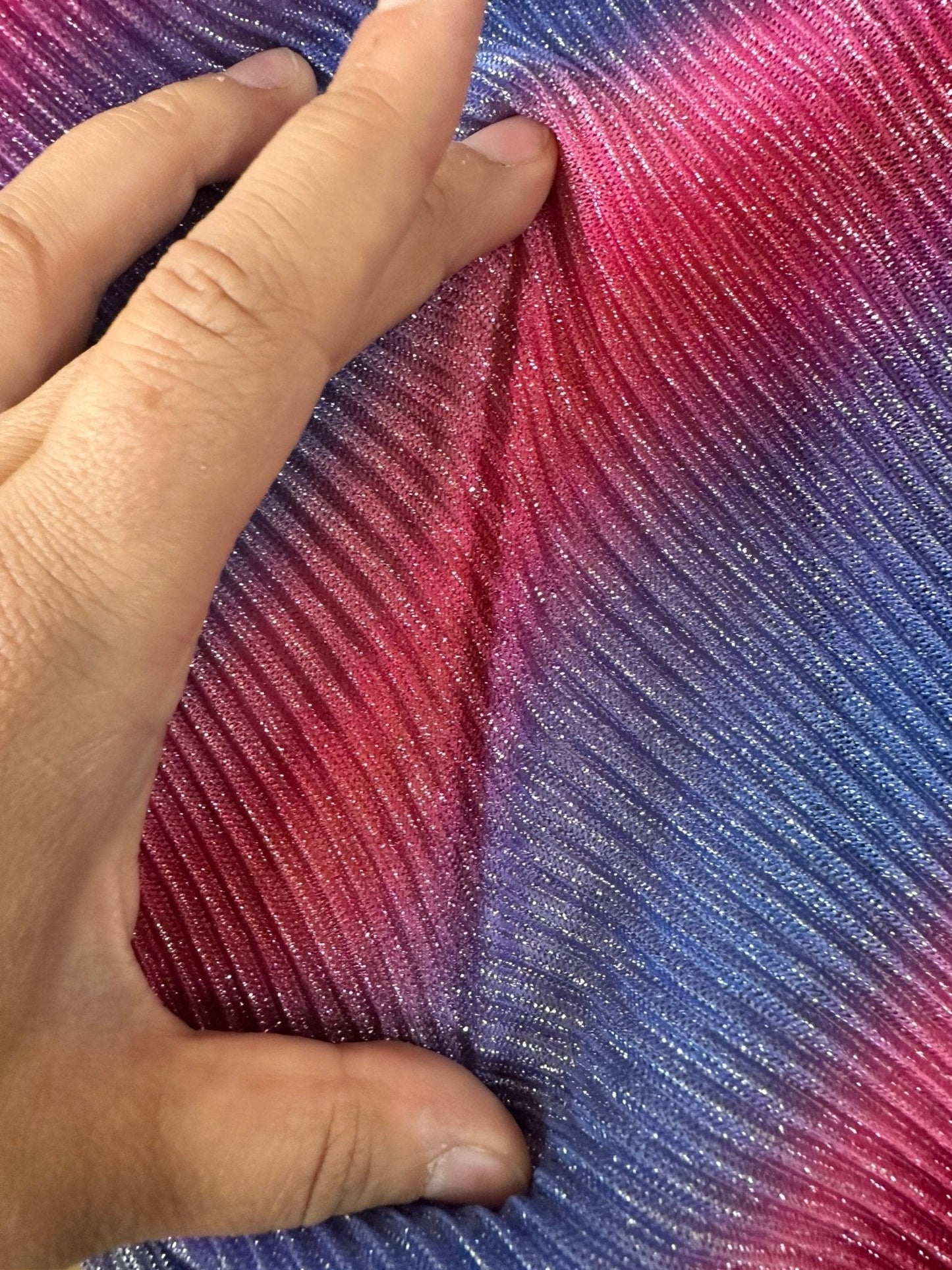 Mesh Fabric, Pleated Power Mesh Fabric