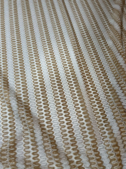 Shimmer Zigzag Knit Jersey Fabric