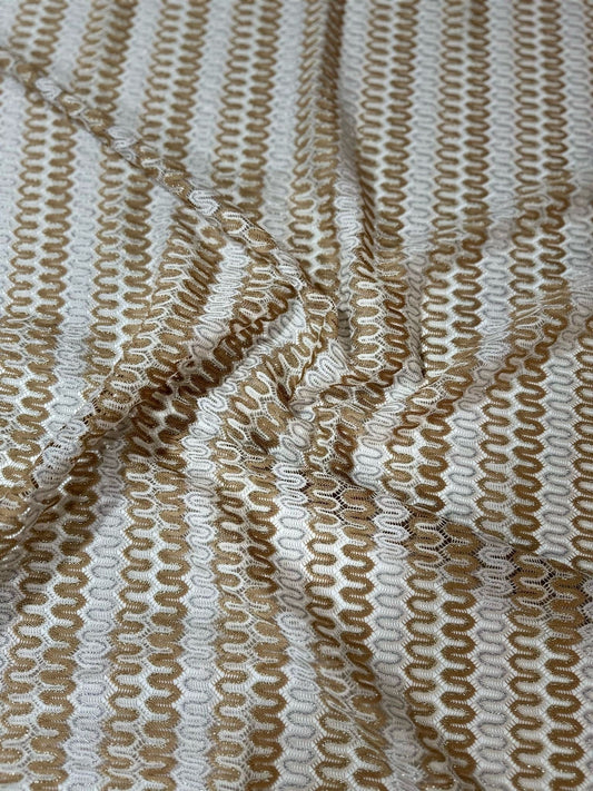 Shimmer Zigzag Knit Jersey Fabric
