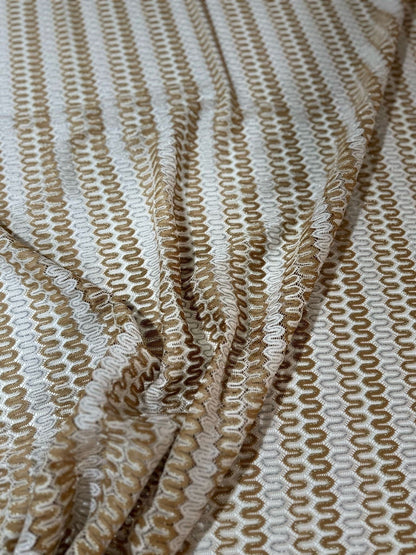 Shimmer Zigzag Knit Jersey Fabric