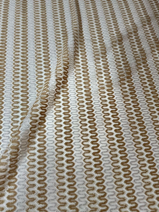 Shimmer Zigzag Knit Jersey Fabric