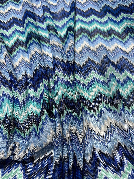 Zigzag Knitted Mesh Fabric