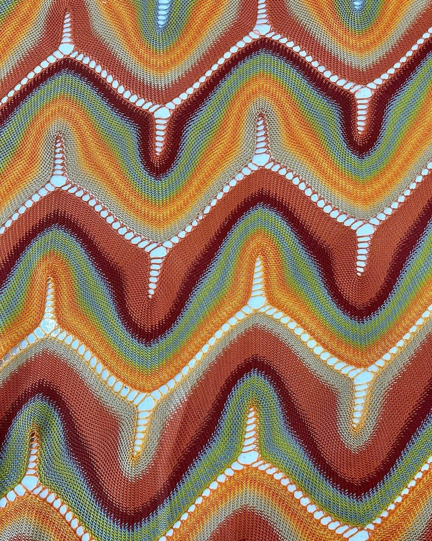 Zigzag Knit Jersey Mesh Fabric