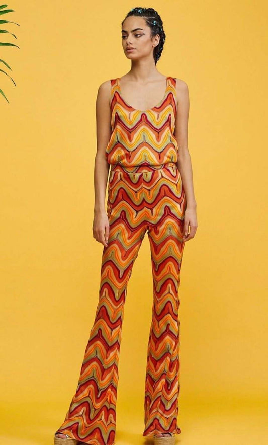 Zigzag Knit Jersey Mesh Fabric