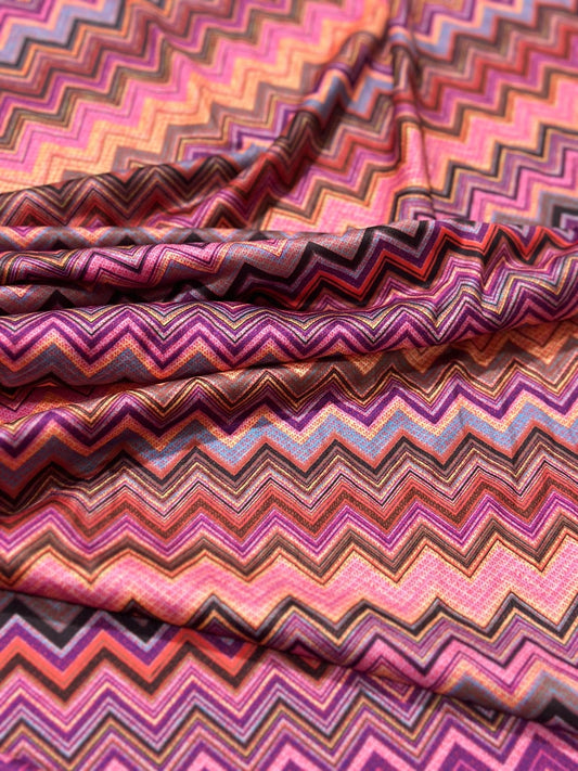 Zigzag Mesh Stretch Fabric