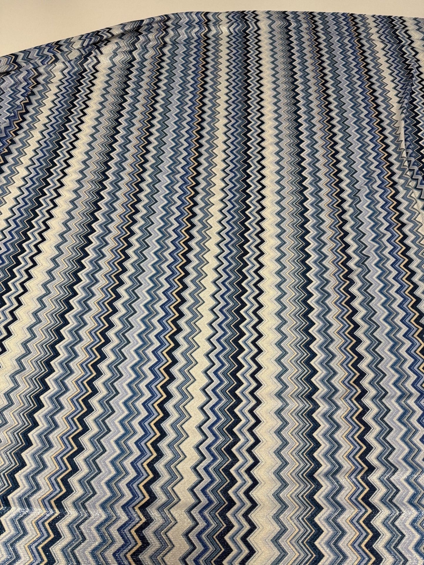 Stretch Lurex Fabric with Zigzag Pattern