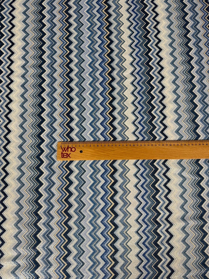Stretch Lurex Fabric with Zigzag Pattern