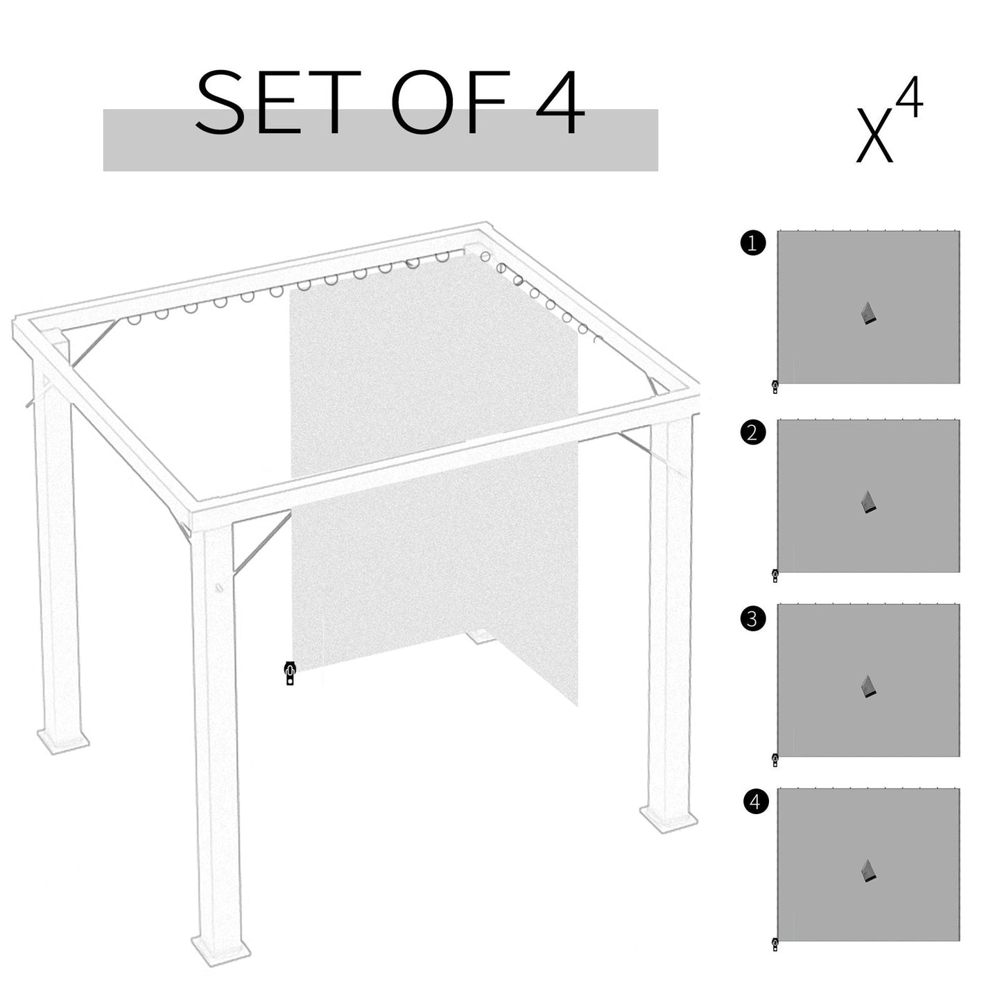 Replacement Gazebo Curtains