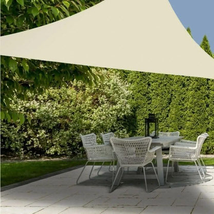 Premium Sun Shade Sail Garden Outdoor Canopy Cream