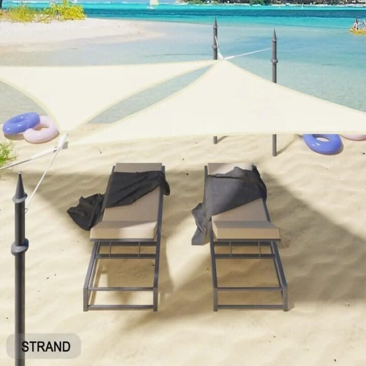 Premium Sun Shade Sail Garden Outdoor Canopy Cream