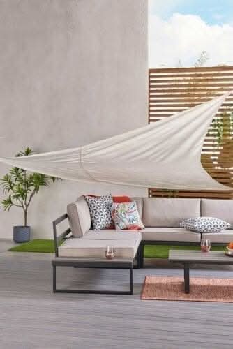 Premium Sun Shade Sail Garden Outdoor Canopy Cream