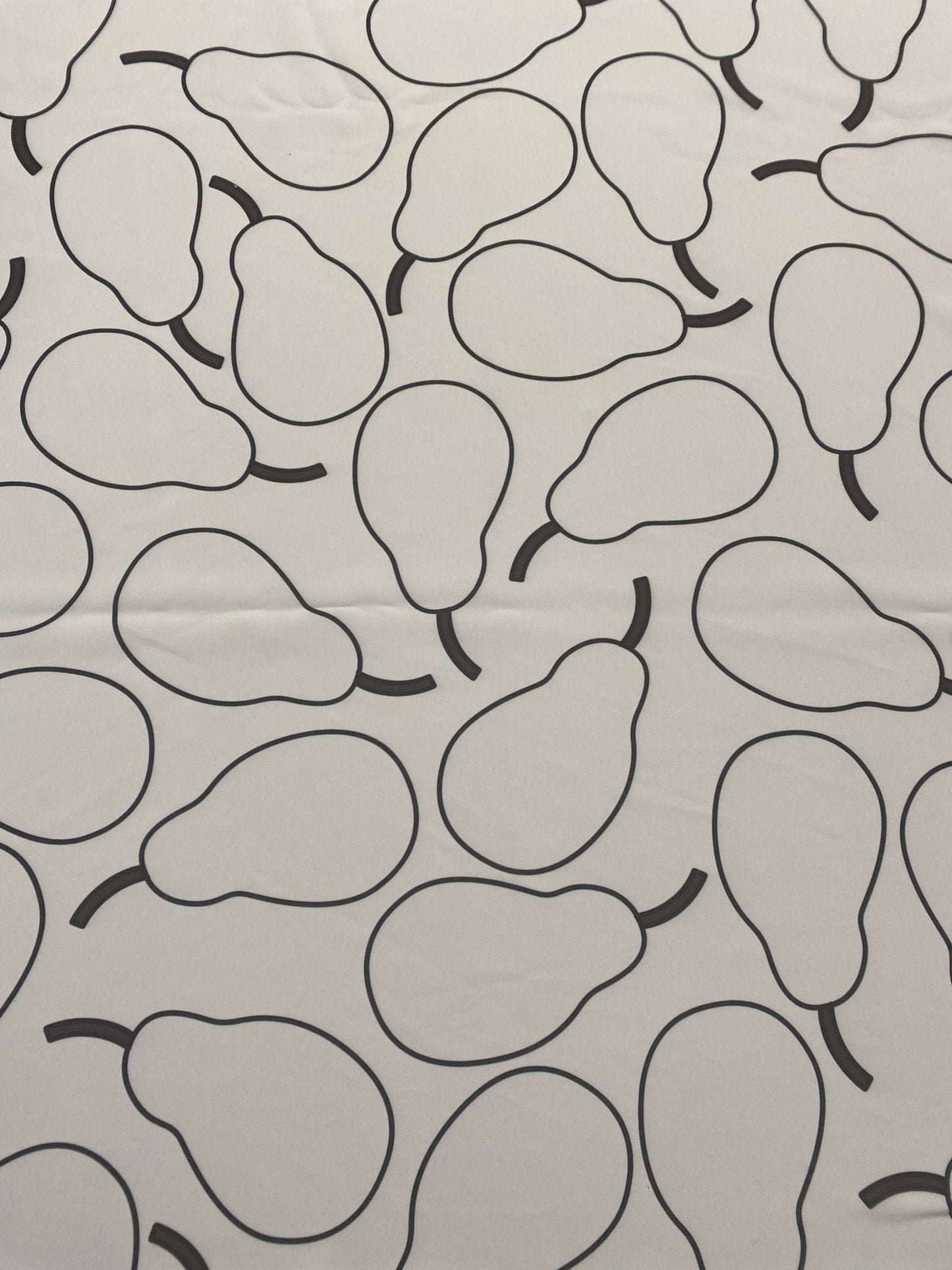 Minimalist Pear Print Fabric – Fabric by Metre, Multiple Options for Sewing & Dressmaking