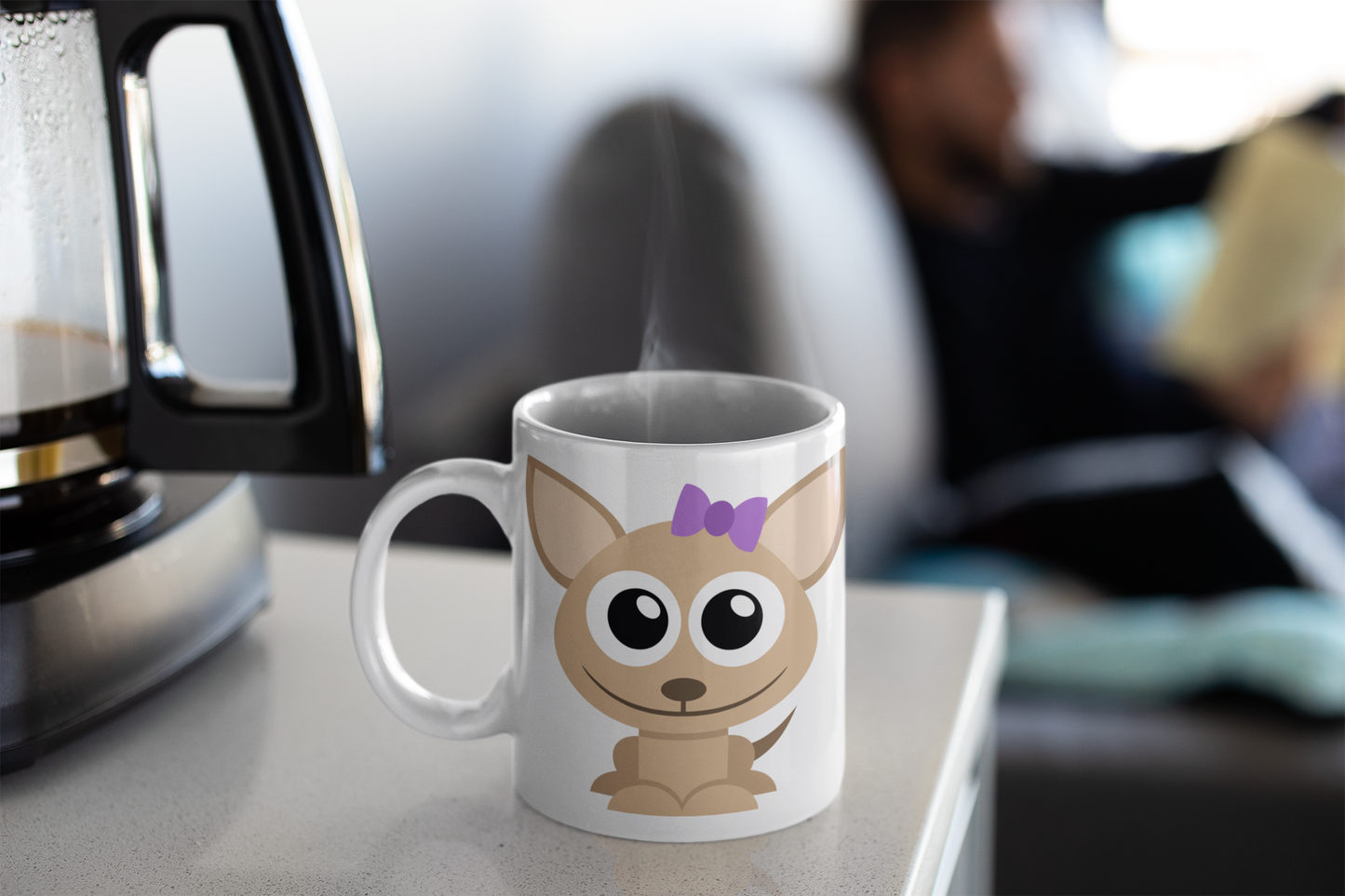 Adorable Squirrel Personalised Your Name Gift Mug