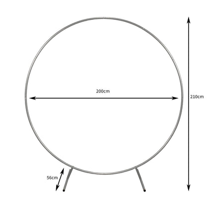 Wedding Moongate 200cm - Silver