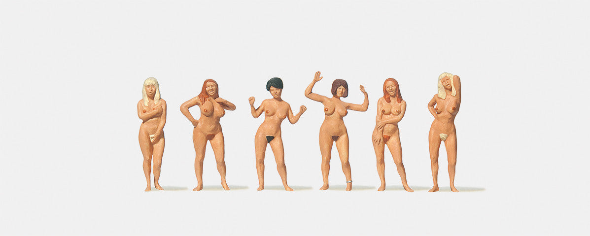 Nude Female Swimmers Standing Terrarium Figures 0212526