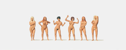 Nude Female Swimmers Standing Terrarium Figures 0212526