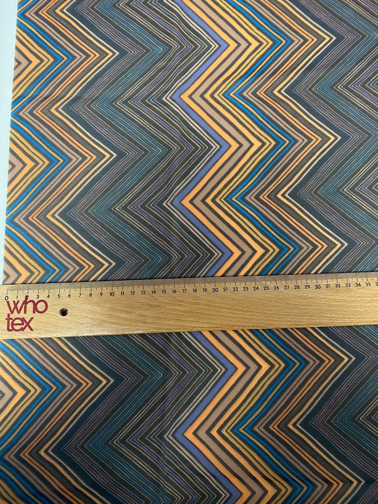Multicolor Chevron Zigzag Pattern Fabric