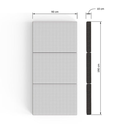 SleepyCastle Single Mattress Polyester White 3 x 6ft