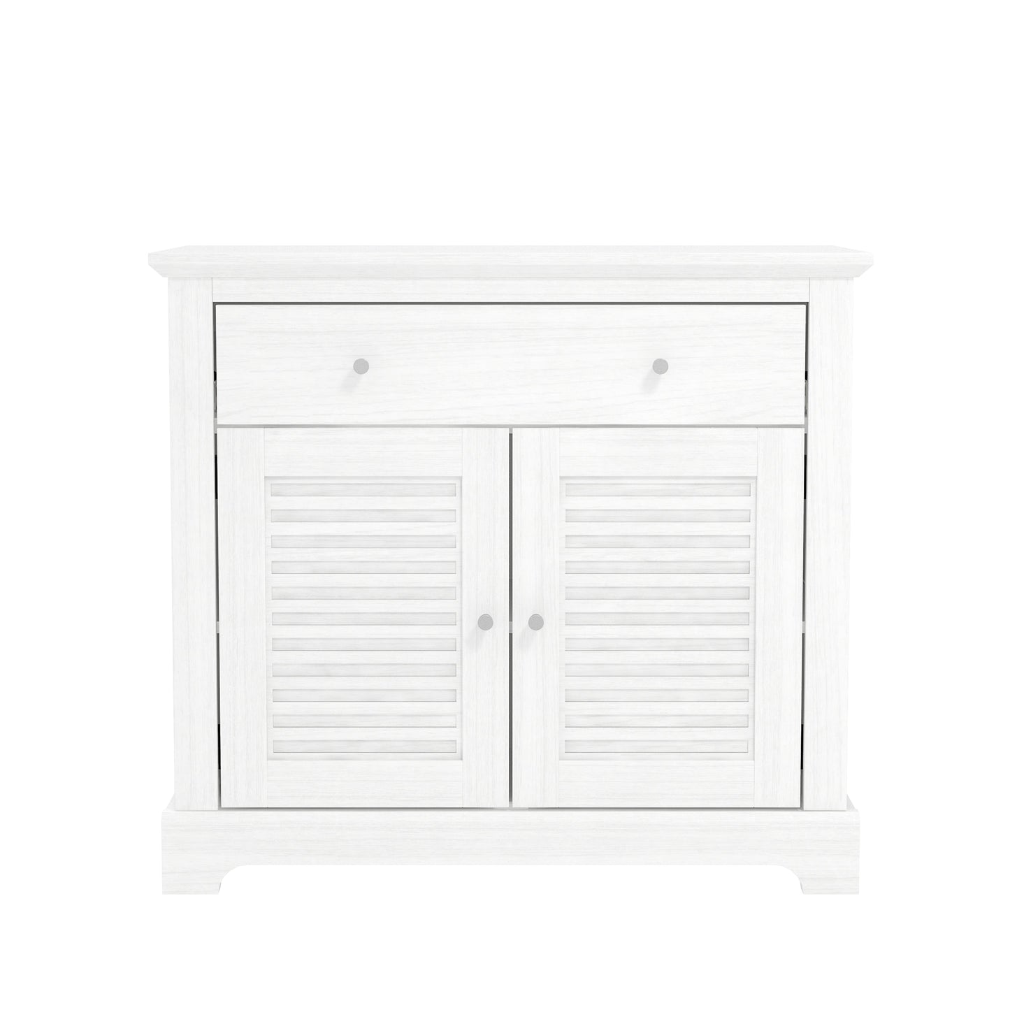 Salcombe Sideboard White 2 Doors 2 Shelves 1 Drawer