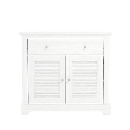 Salcombe Sideboard White 2 Doors 2 Shelves 1 Drawer