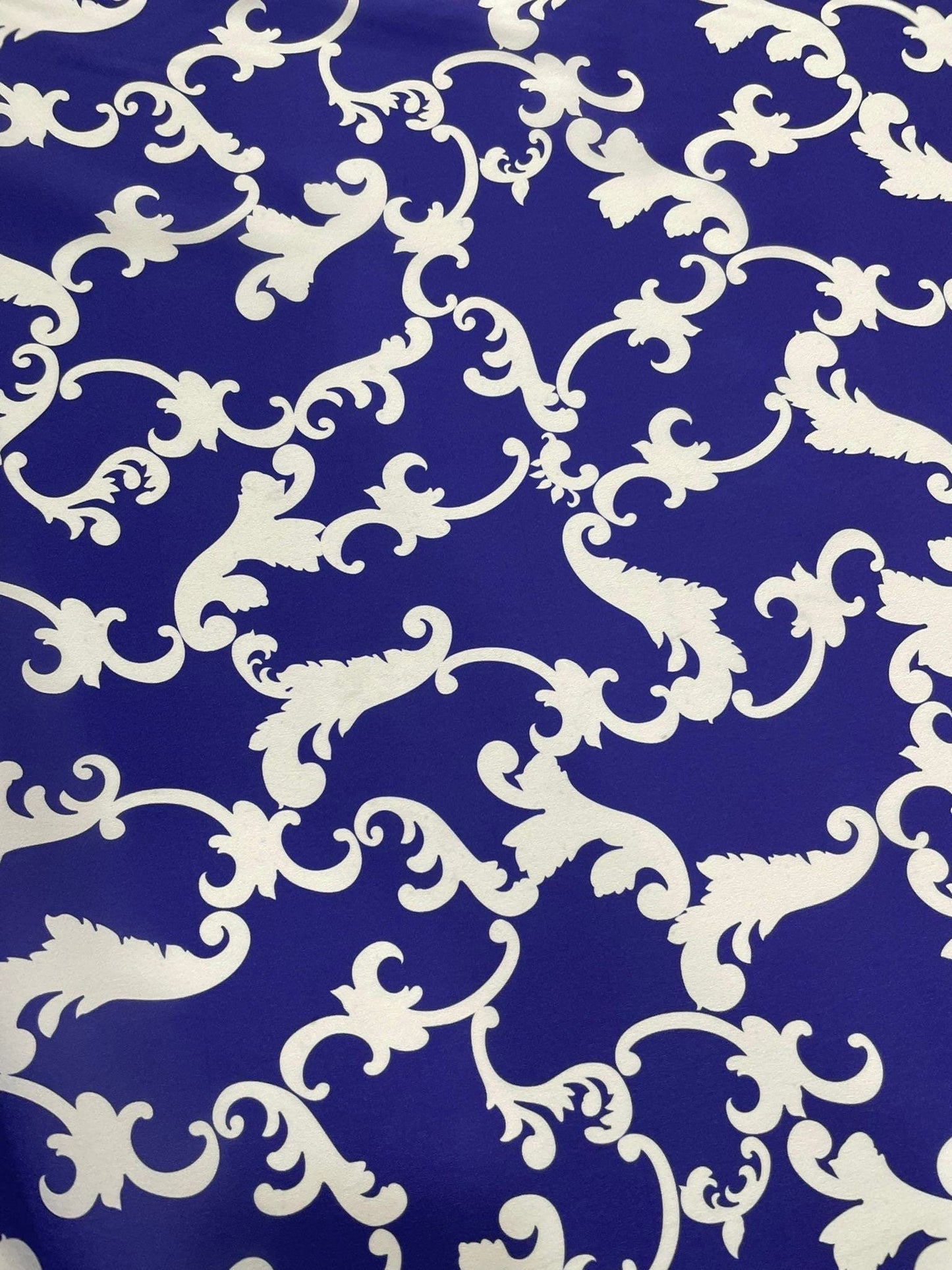 Baroque Navy Blue Fabric