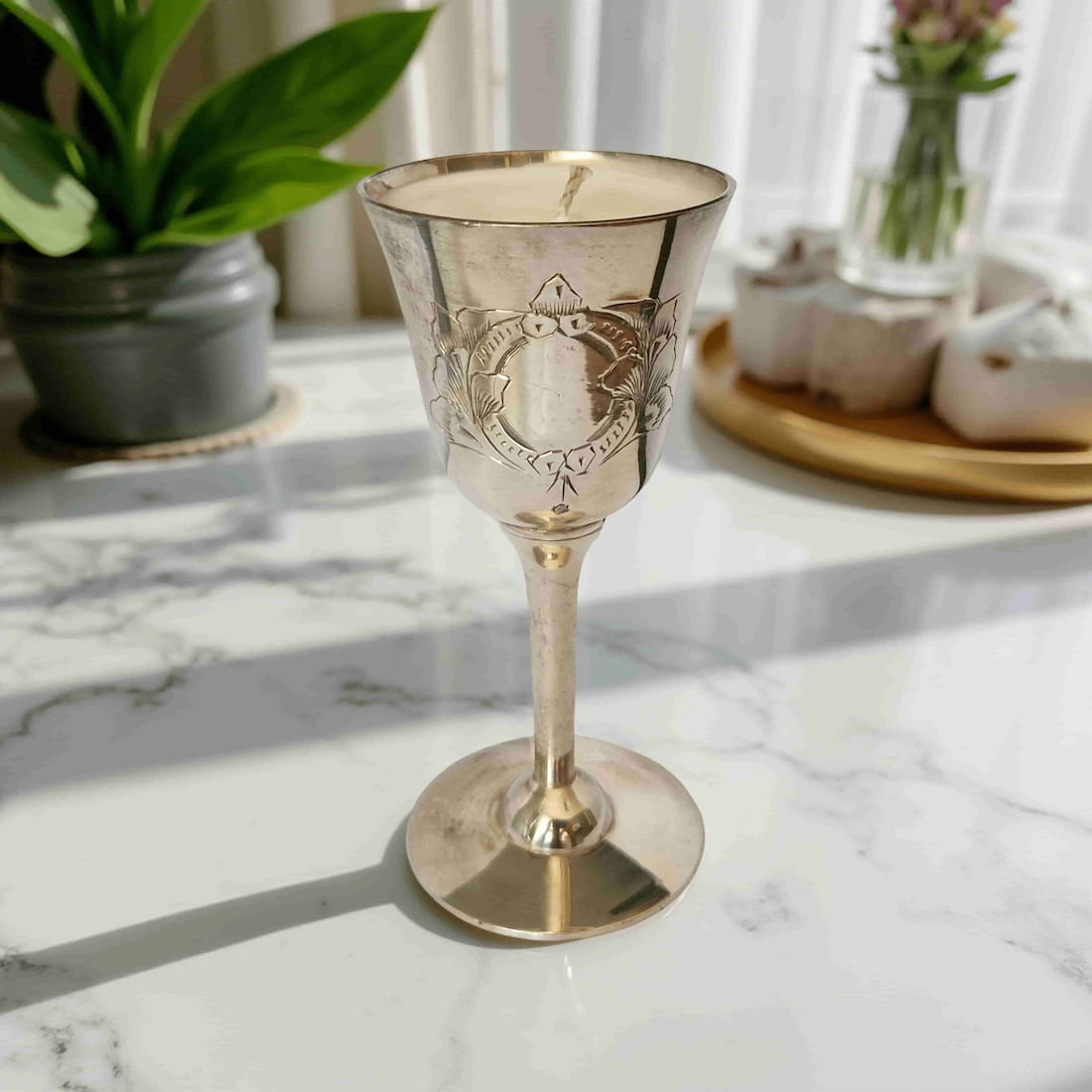 Silver Goblet Scented Candles