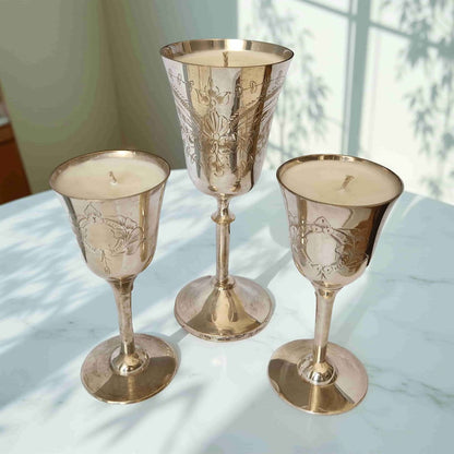 Silver Goblet Scented Candles