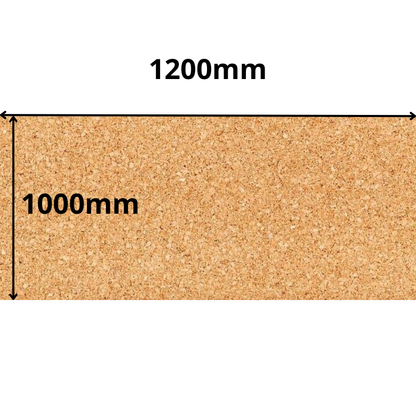 Cork Sheet Roll - 1000x1200mm - 4mm - Décor and DIY - Pack of 1