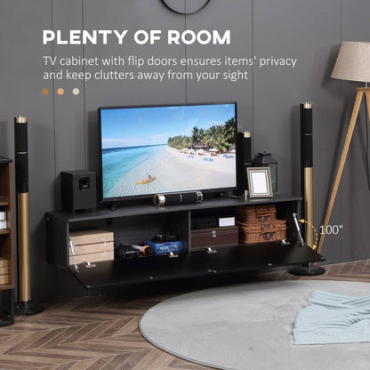 High Gloss Floating TV Unit Stand for TVs up to 70"