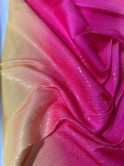 Ombre Effect Sequin Fabric