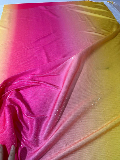 Ombre Effect Sequin Fabric