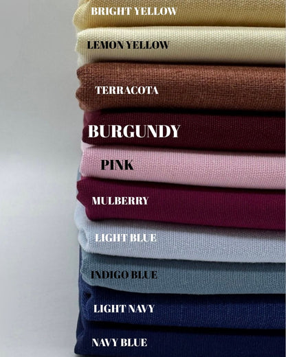 Organic Cotton Linen Fabric by the Metre – Sustainable Natural Blend for Dressmaking & Home Décor