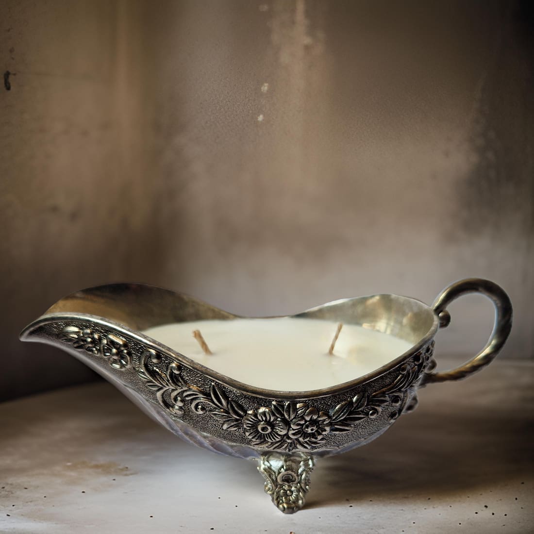 Vintage Gravy Bowl Candle