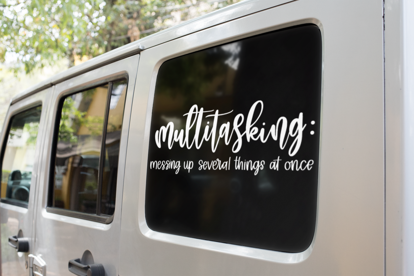 Multitasking Definition Sarcastic Sticker