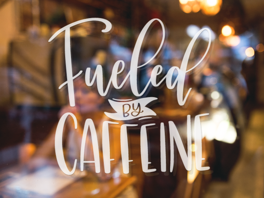 Fueled By Caffeine Coffee Sticker