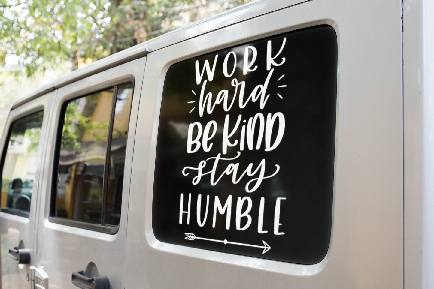 Work Hard Be Kind Stay Humble Inspirational Sticker