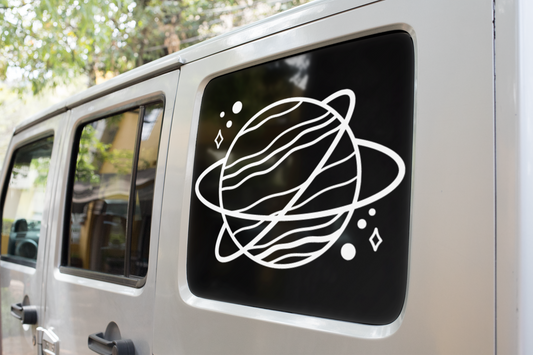 Planet With Rings Boho Sticker
