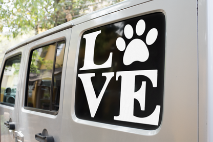 Love Paw Dog Mom Sticker