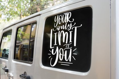 Your Only Limit Is You Inspirational Sticker