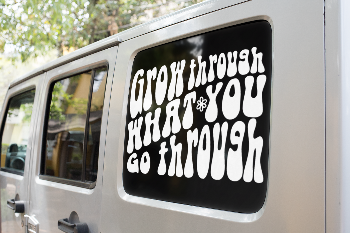 Grow Through What You Go Through Boho Sticker