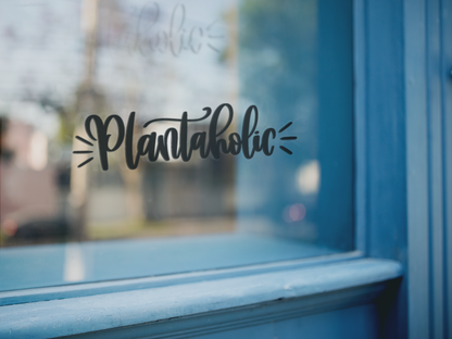 Plantaholic Plant Mom Sticker