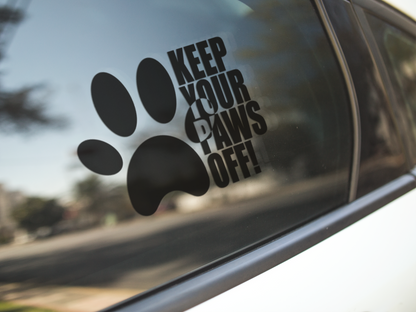 Keep Your Paws Off Sticker