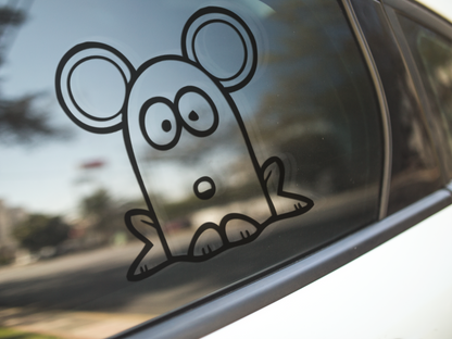Funny Cartoon Mouse Sticker