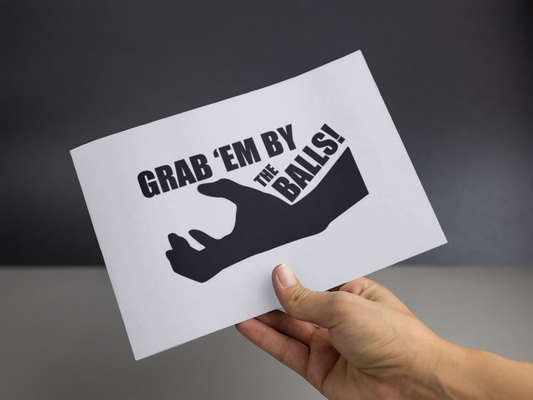 Grab Em By The Balls Sticker