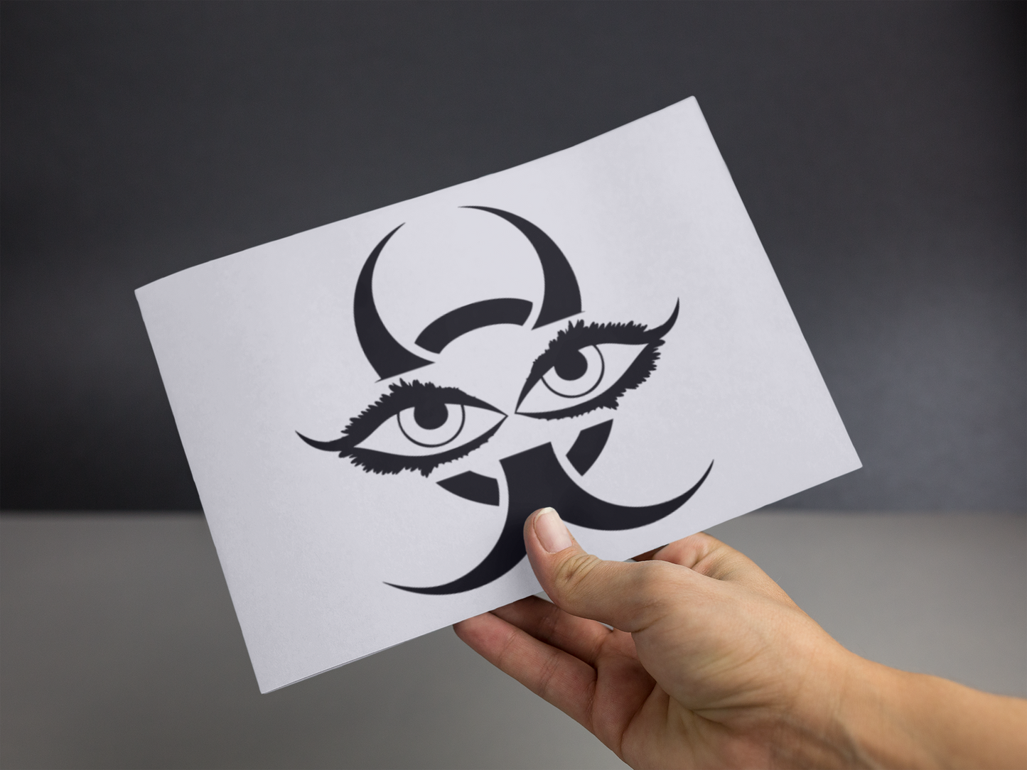 Chinese Devil Eyes Sticker