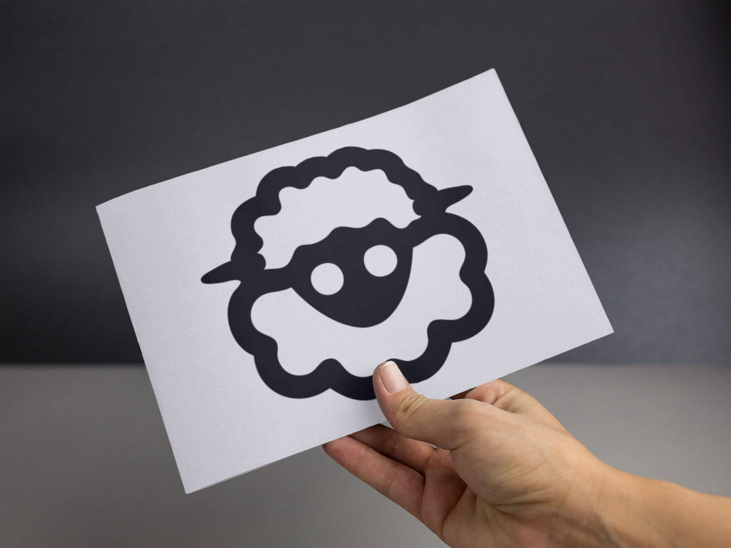 Funny Cartoon Sheep Sticker